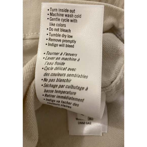 Paige Pacey Jacket Warm Ecru Women's M Twill Utility Military Preppy Casual - Picture 9 of 14